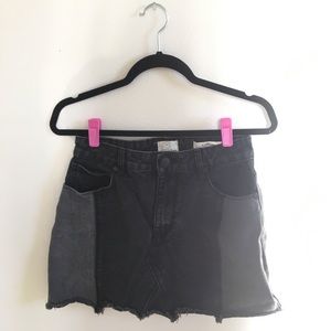 Cotton On Patched Denim Skirt